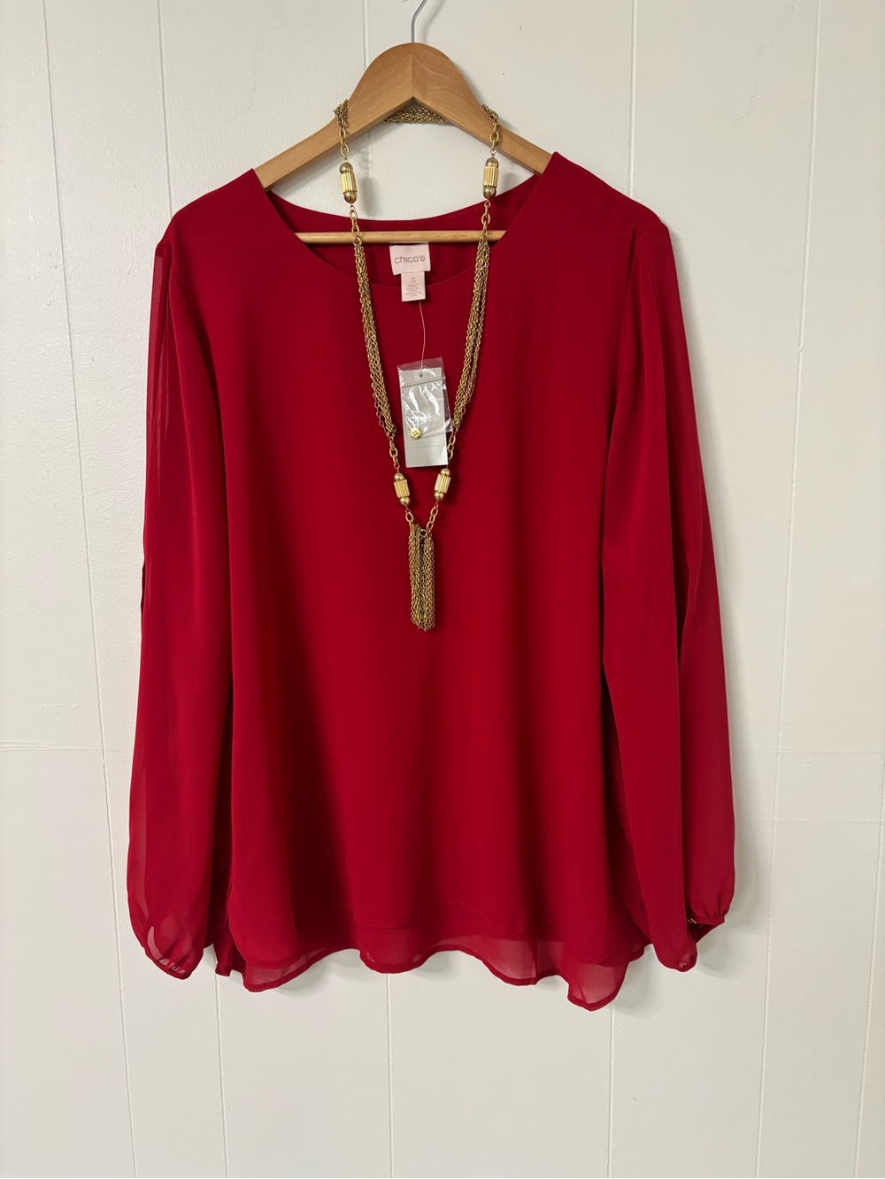 Chico's Double Layer Amara Fashion Top